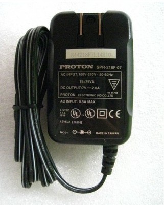 New Proton SPR-218F-07 7V 2.0A power adapter supply